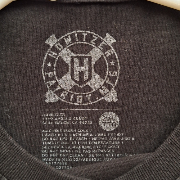 Howitzer Freedom 2xl Black Short Sleeve Tee - Picture 5 of 5